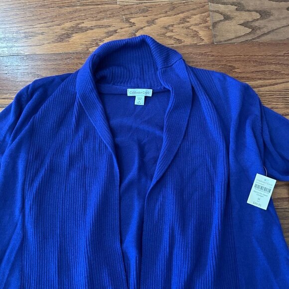 NWT Coldwater Creek Wool Blend Shawl Open Front Cardigan Size Medium - Picture 5 of 11